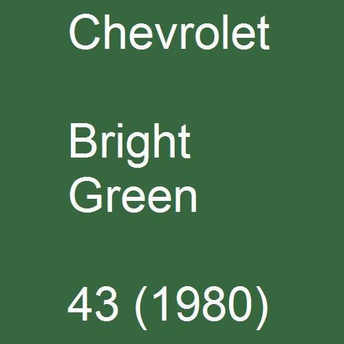 Chevrolet, Bright Green, 43 (1980).